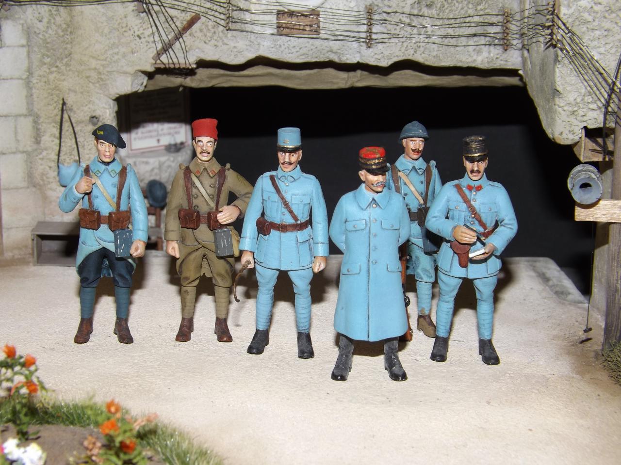 Détail  du diorama Carrière du 1er Zouaves