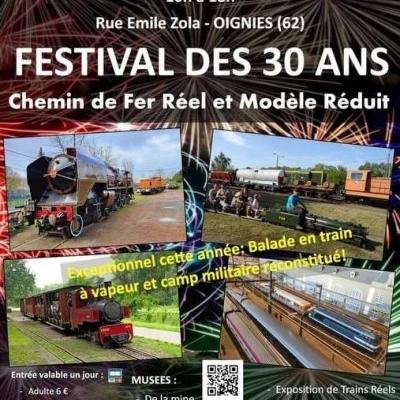 Festival des 30 ans du Chemin de Fer réel et Modèle Réduit à Oignies - (Août 2023)