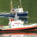 Au 1er plan le Loschkreuzer Weser et le Jean Bart
