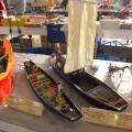 Barque à cornet des Hortillonnages d'Amiens et une Toue Cabanée
