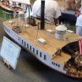Bateau à roue latérale américain à double poupe de 1892 le 