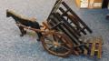 Cheval et atelage en bois