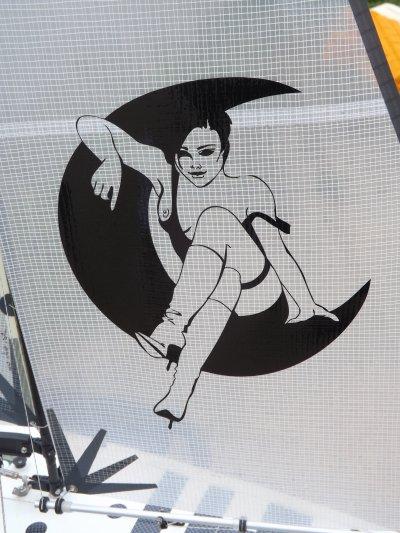 Décoration de la voile du Sea-Cret 