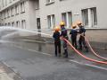 Jeunes Sapeurs Pompiers faisant une démonstration