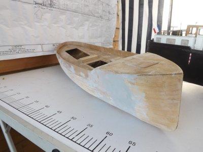 Maquette en restauration le chalutier de pêche 