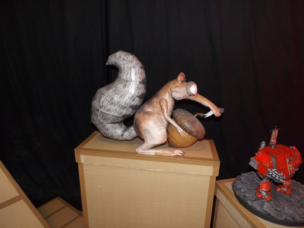 L'age de glace réalisation en papier et carton