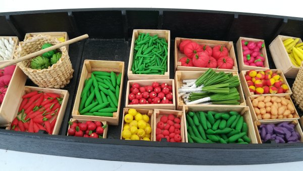 Les fruits et légumes de la barque à cornet des Hortillonnages d'Amiens