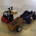 Linde H50 avec ses palettes et le Ford V8-7,5L Big Roader 4WD