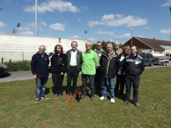 M. Allard, Maire adjoint délégué aux sports et les Présidents (es) des clubs participants