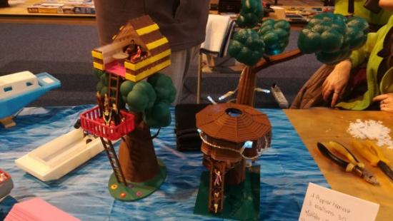 Maisons dans les arbres réalisation en impression 3D