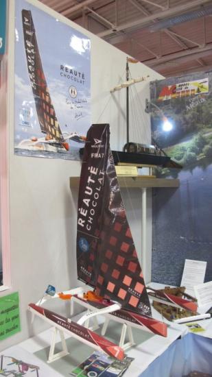 Maquette au 1/25è du trimaran Multi 50 d'Armel Tripon