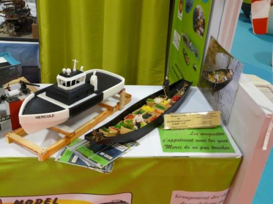 Remorqueur Hercule et une barque à cornet des hortillonnages d'Amiens