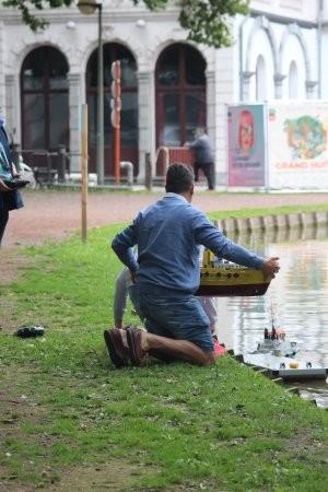 Sortie de l'eau du Happy Hunter