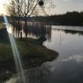 Surprise du matin le plan d'eau a débordé