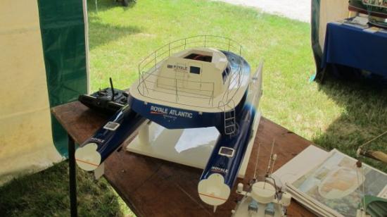 Vue arrière du Catamaran 