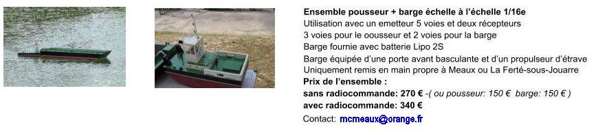 Pousseur et barge